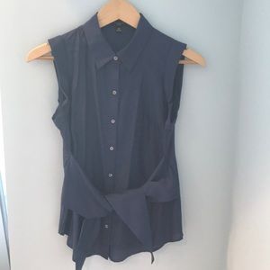 Blue Ann Taylor button up shirt